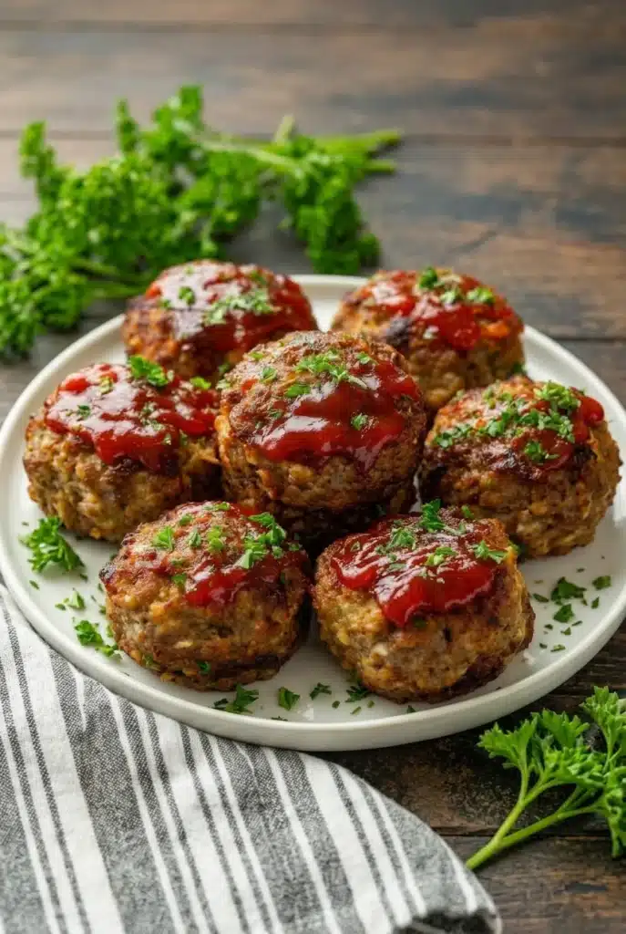 Cheesy Stuffed Meatloaf Bites